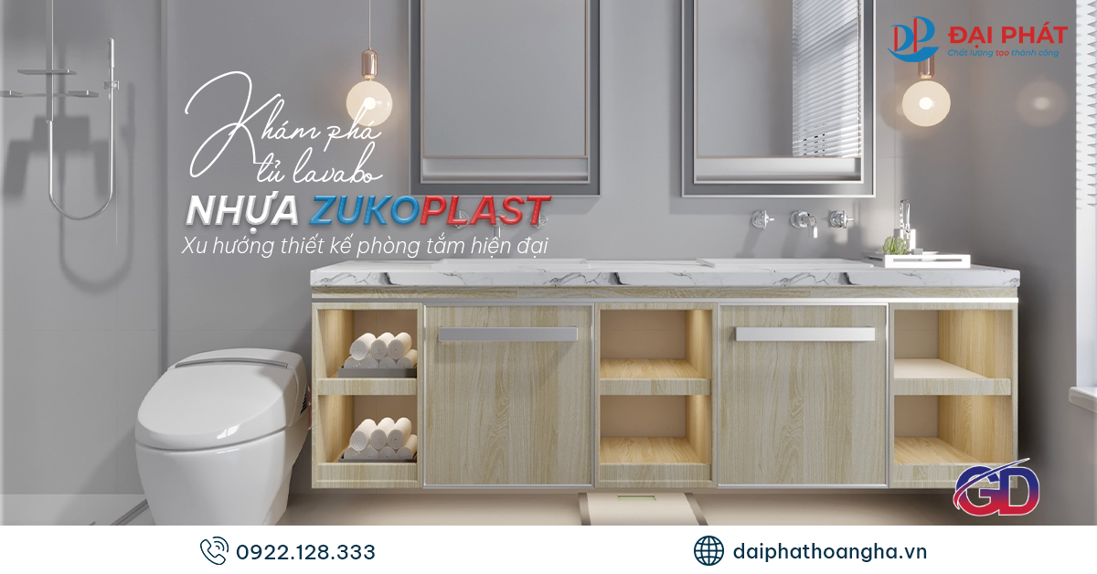 Tủ Lavabo Nhựa Zukoplast – Điểm Nhấn Phòng Tắm Hiện Đại 2025