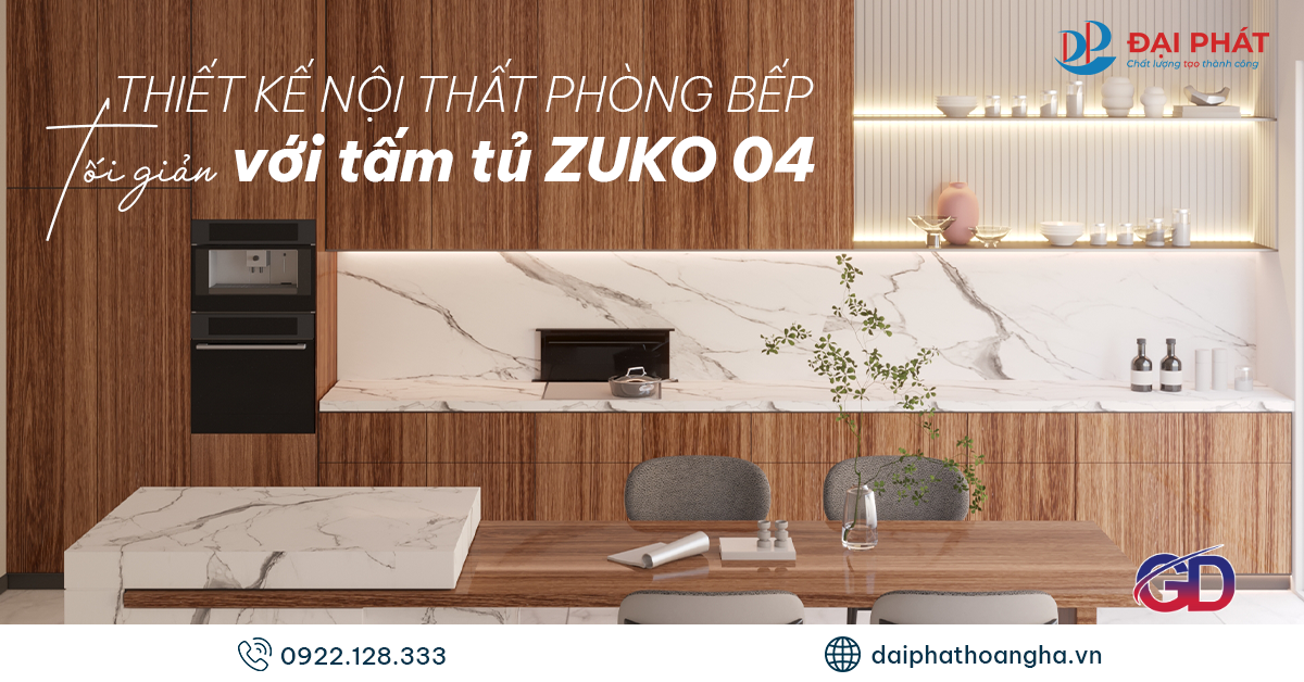 Thiết Kế Phòng Bếp Tối Giản Hiện Đại Với Tấm Tủ Zukoplast 04