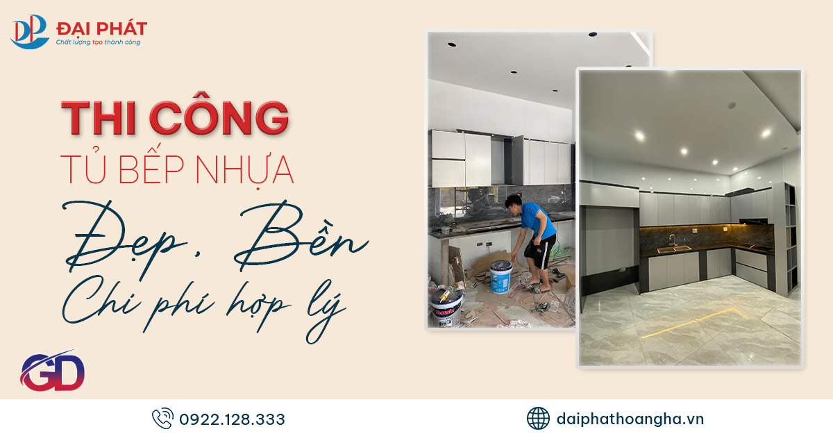 THI CÔNG TỦ BẾP NHỰA ZUKO 02 – GIẢI PHÁP KỸ THUẬT BỀN – ĐẸP – TIẾT KIỆM NĂM 2025