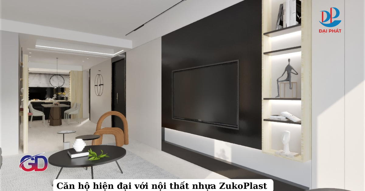 THIẾT KẾ CĂN HỘ HIỆN ĐẠI – TINH TẾ VỚI NHỰA NỘI THẤT ZUKOPLAST 05 & 06