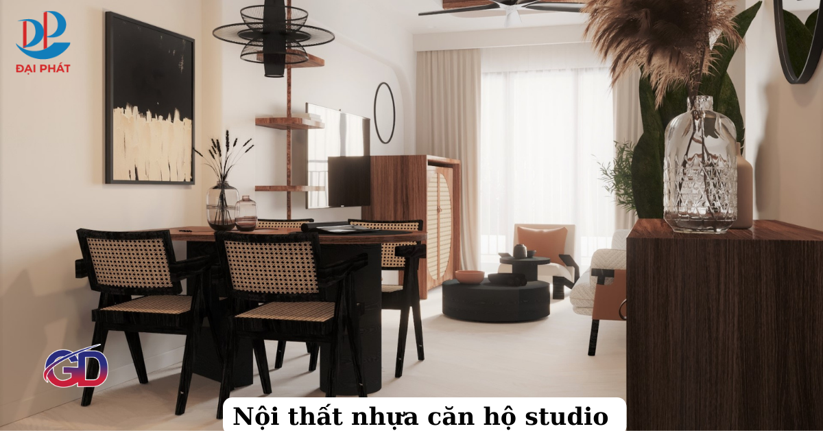 THIẾT KẾ CĂN HỘ STUDIO NỘI THẤT NHỰA ĐẲNG CẤP 2025