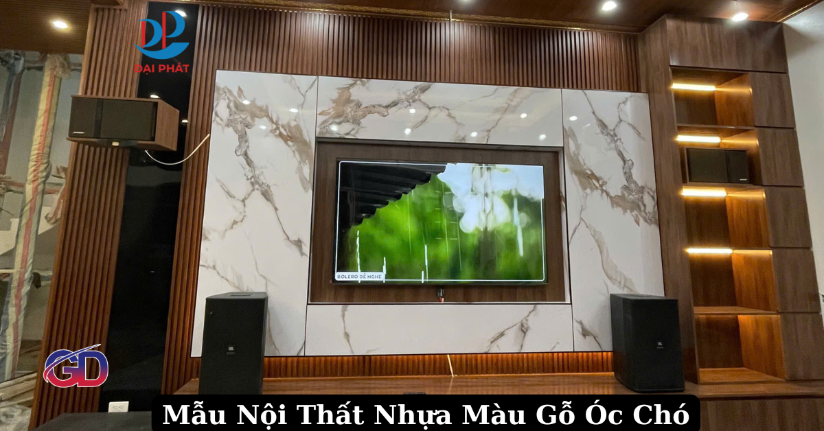 TỔNG HỢP MẪU NỘI THẤT NHỰA MÀU GỖ ÓC CHÓ SANG TRỌNG – HIỆN ĐẠI 2025