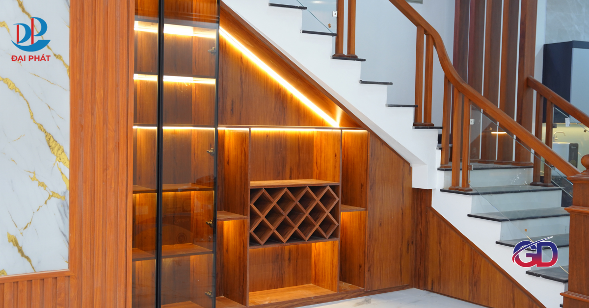 TỦ RƯỢU GẦM CẦU THANG – ĐẲNG CẤP KHÔNG GIAN SỐNG HIỆN ĐẠI CÙNG ZUKOPLAST 2025